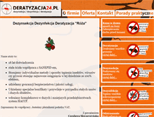 Tablet Screenshot of deratyzacja24.pl